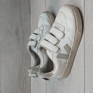 Veja Kids Girls White Sneakers Shoes Sz 12.5